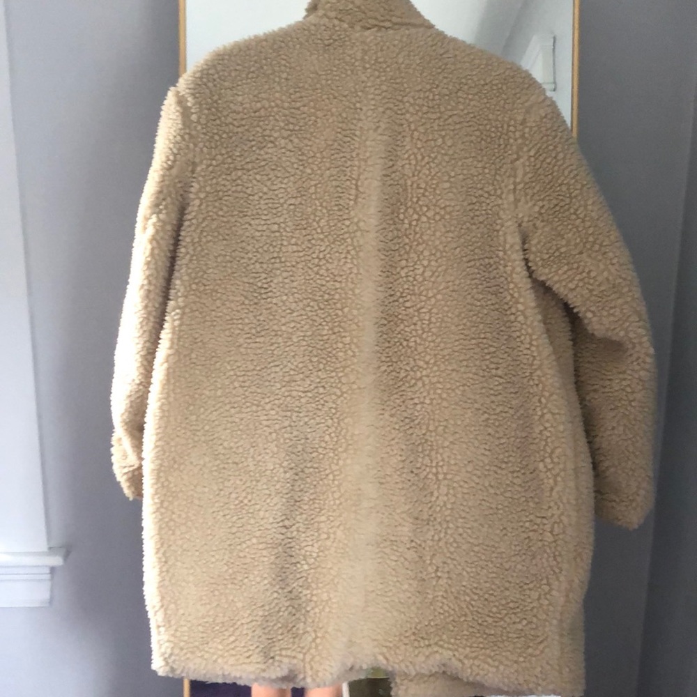 H&M Teddy Longline Coat - Picture 5 of 5